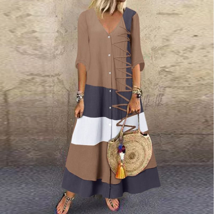 Sigrun | Robe de cocktail d'été pour femme | Maxi