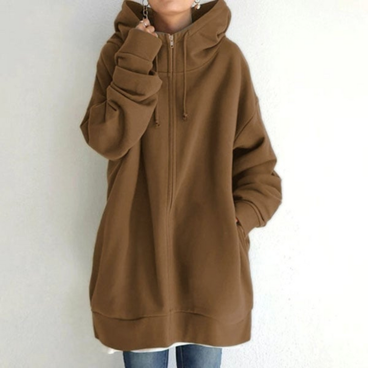 Sybille | Sweat à Capuche Zippé pour Femme | Confortable