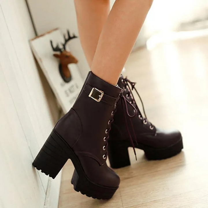 Sidonie | Bottines à lacets pour femme | Orthopédique
