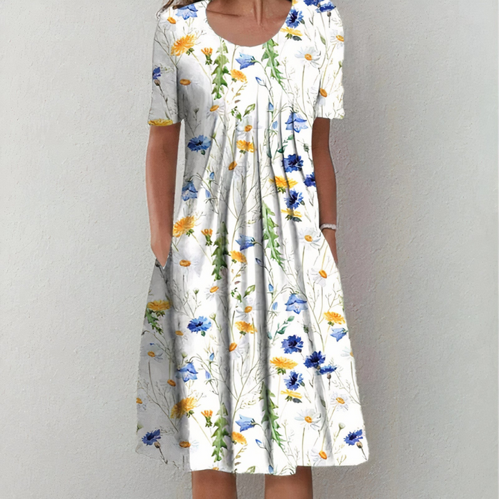 Suzanne | Robe d'été à fleurs pour femme | Midi