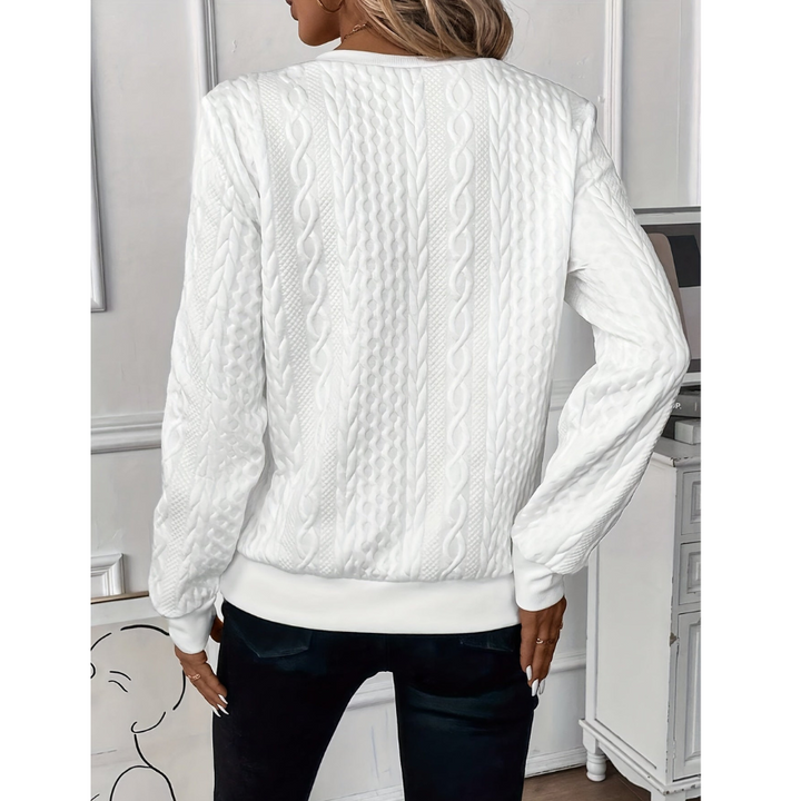 Nuala  | Sweat Élégant à Zip en Polaire | Hiver