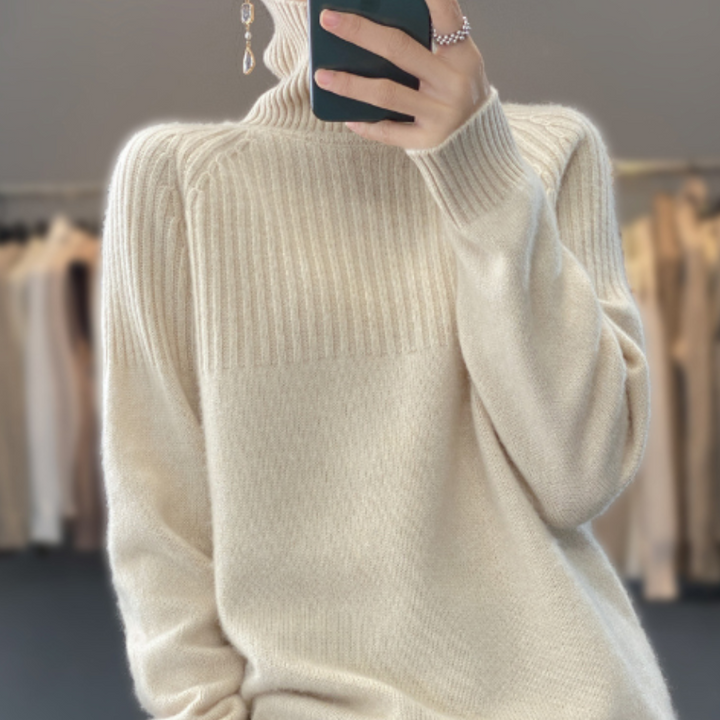 Lilia | Pull à col roulé pour femme | Chaud