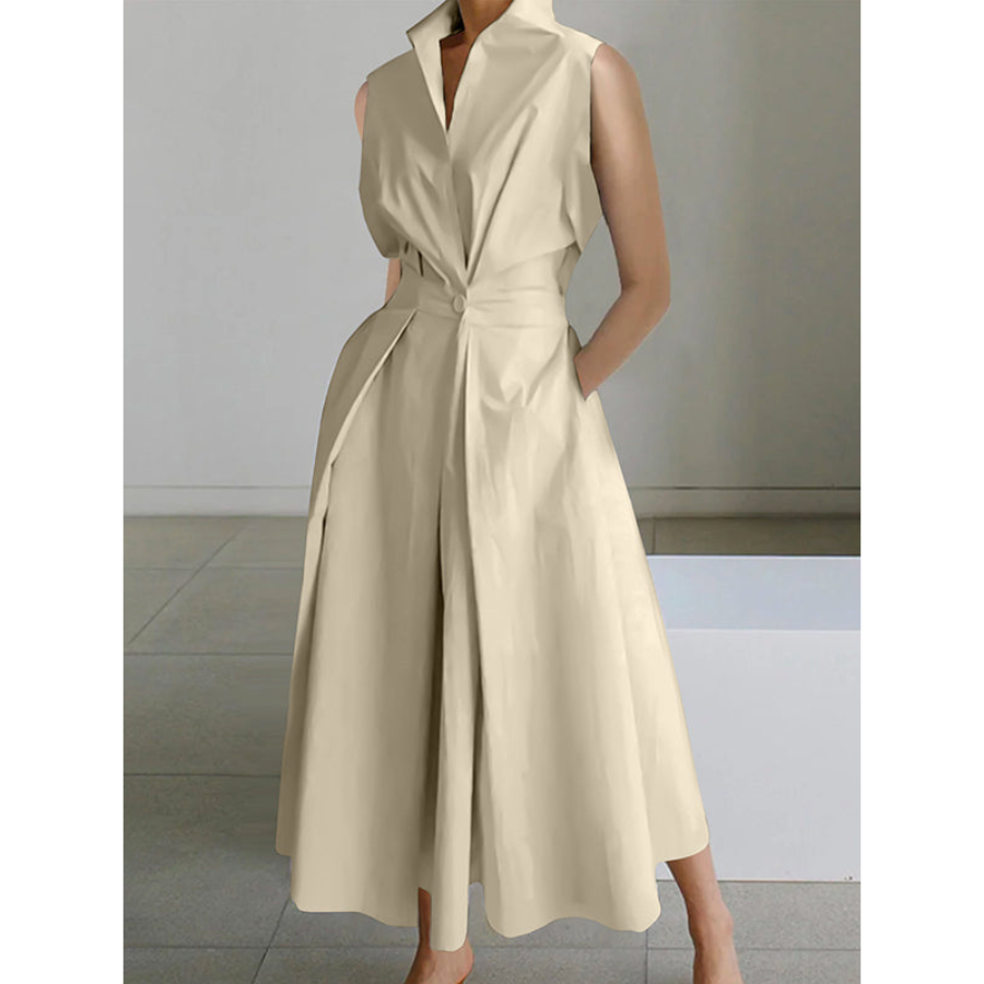 Makenzie | Robe d'été chemise pour femme | Blanche