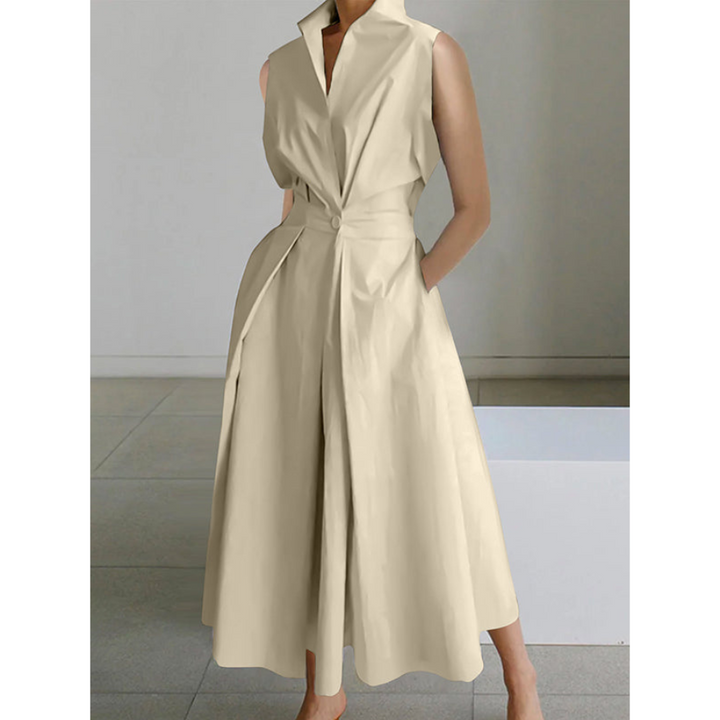 Makenzie | Robe d'été chemise pour femme | Blanche