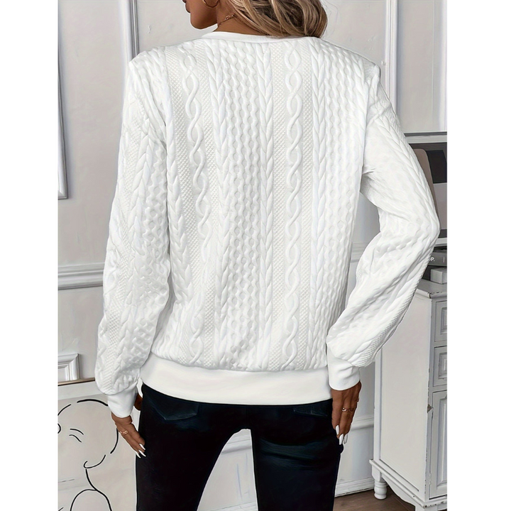 Nuala  | Sweat Élégant à Zip en Polaire | Hiver