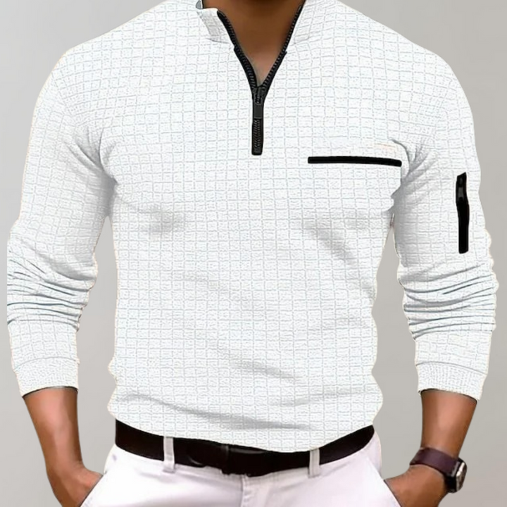 Alphonse | Polo décontracté pour hommes | Manches Longues