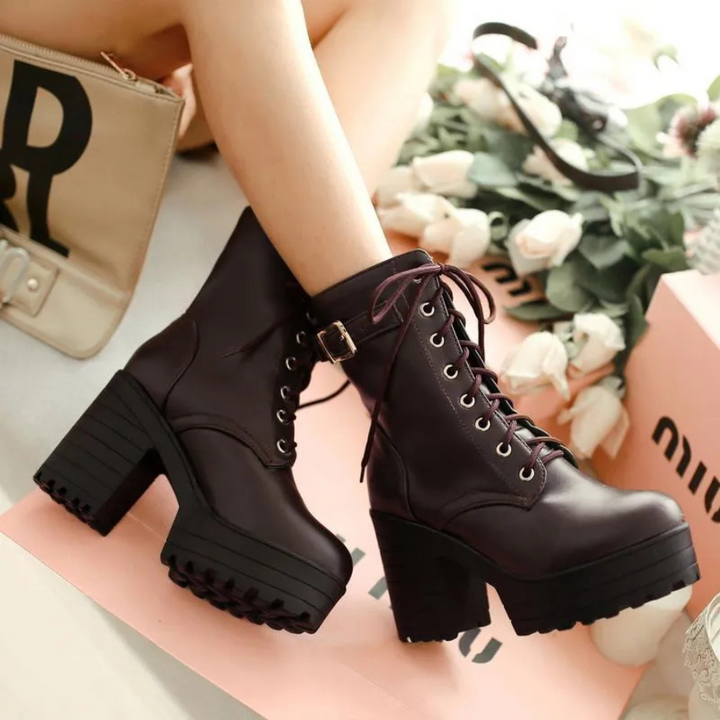 Sidonie | Bottines à lacets pour femme | Orthopédique