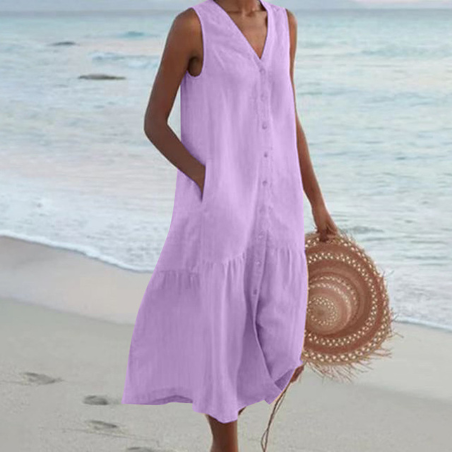 Robe d'été légère pour femme | Respirante et fluide