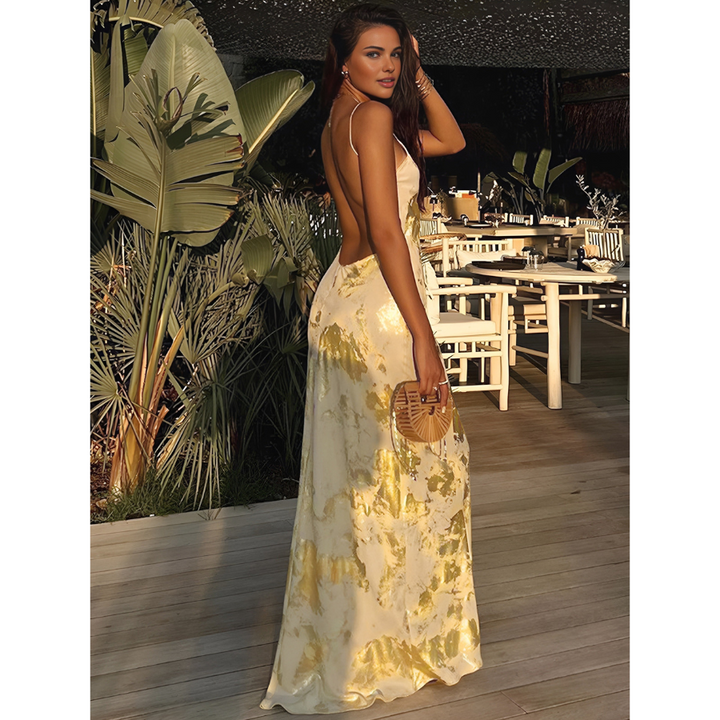 Elvira | Robe de cocktail d'été pour femme | Maxi