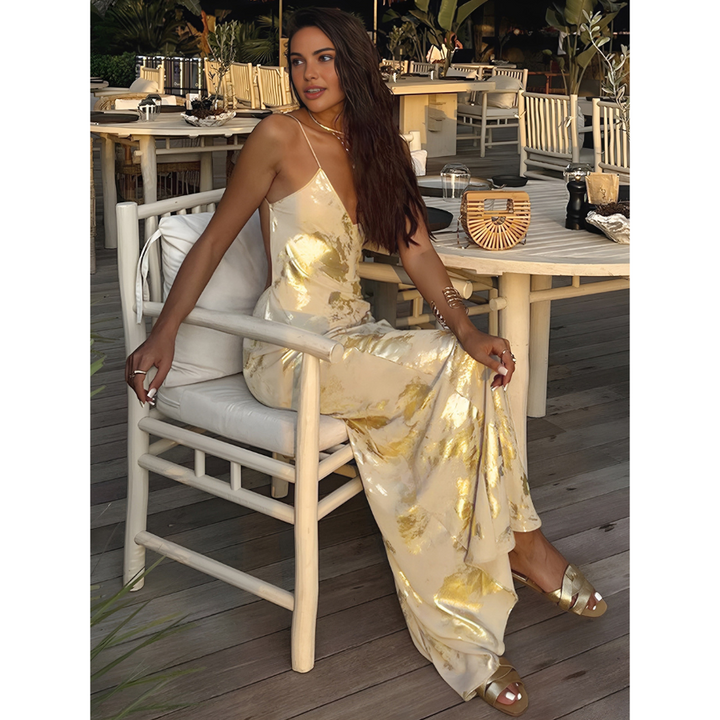 Elvira | Robe de cocktail d'été pour femme | Maxi