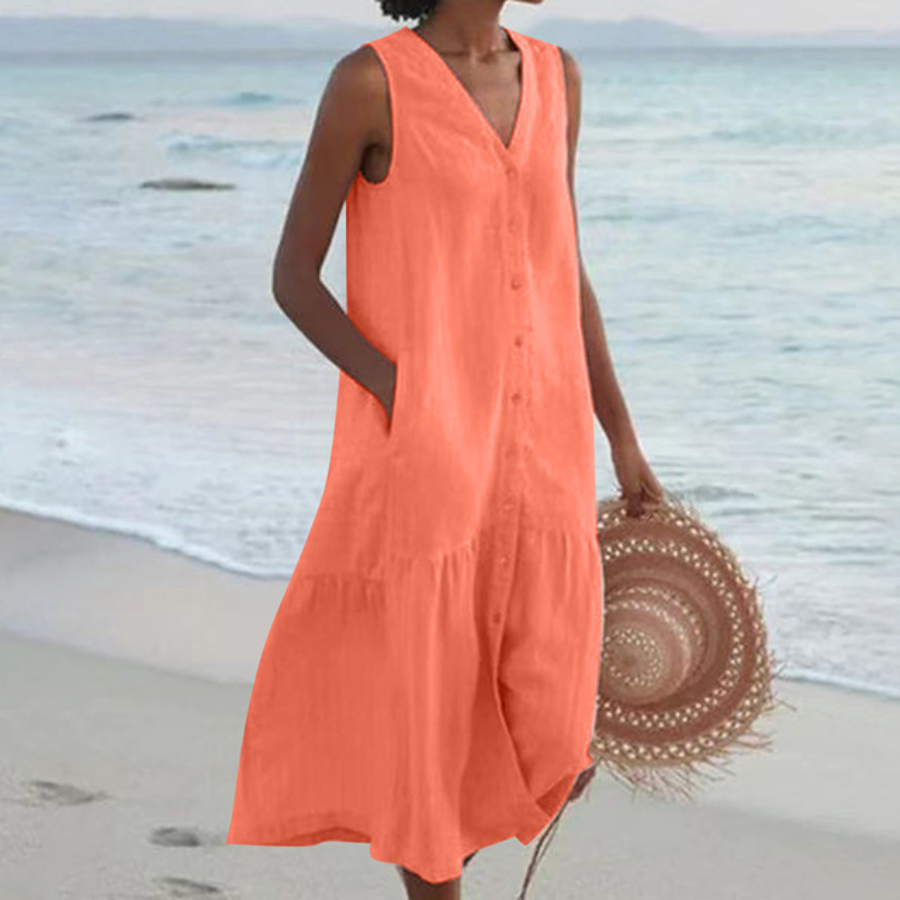 Robe d'été légère pour femme | Respirante et fluide