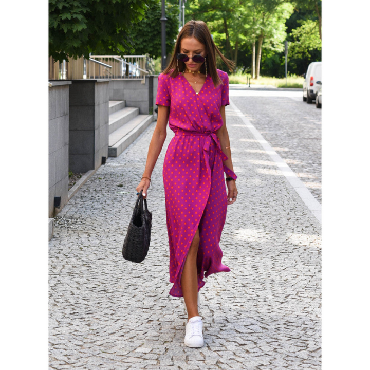 Janneke | Robe d'été à fleurs pour femme | Midi