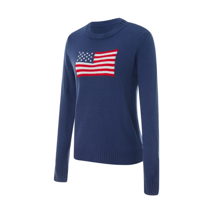 Cordelia | Pull avec Drapeau Américain pour femme | Chaud
