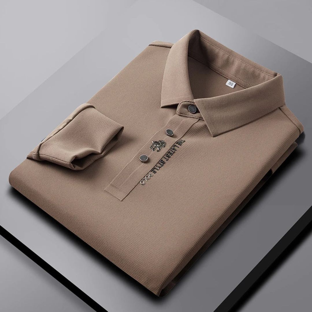 Tom | Polo Homme Manches Longues Élégant