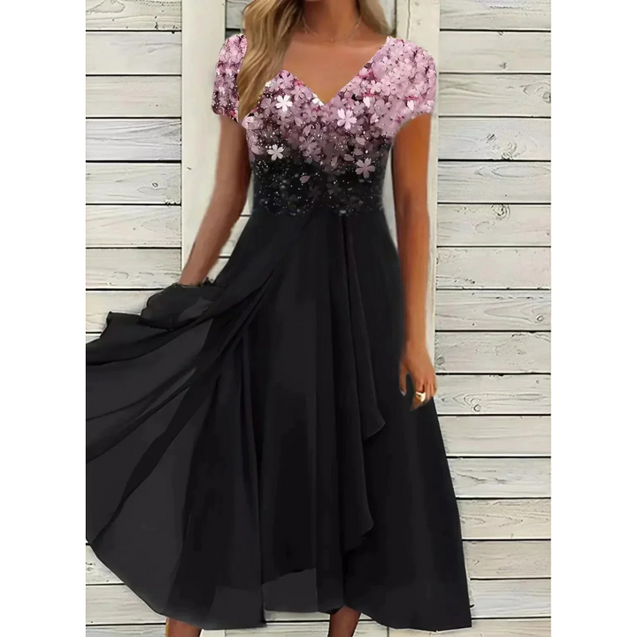 Veerle | Robe d'été à fleurs pour femme | Midi