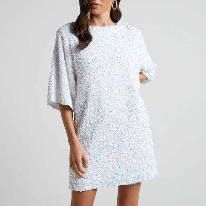 Annunziata | Robe pailletés pour femme | Manches Cloche