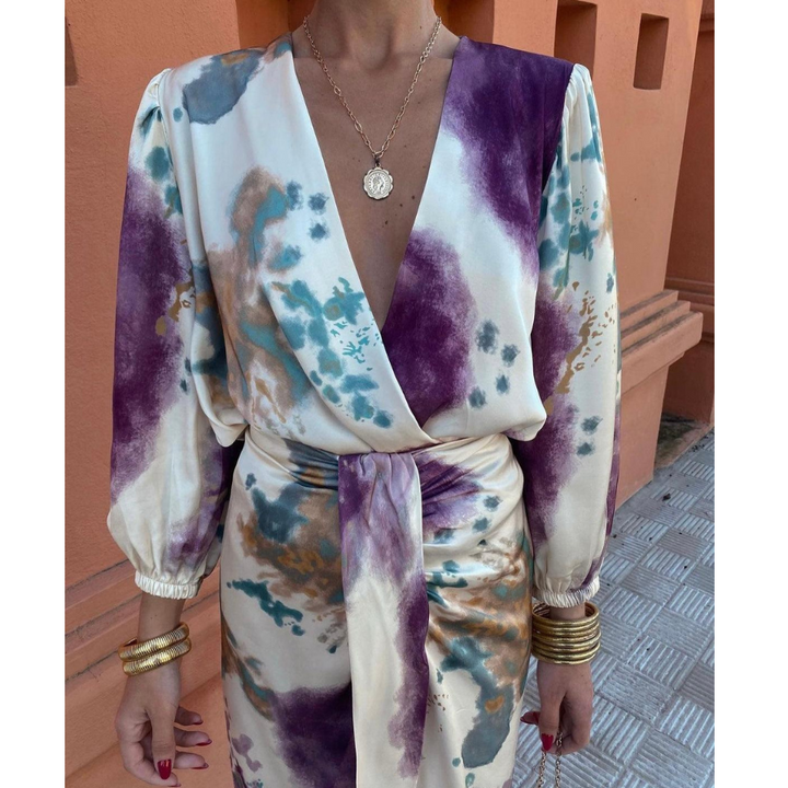 Marina | Robe élégante pour femme | Lila