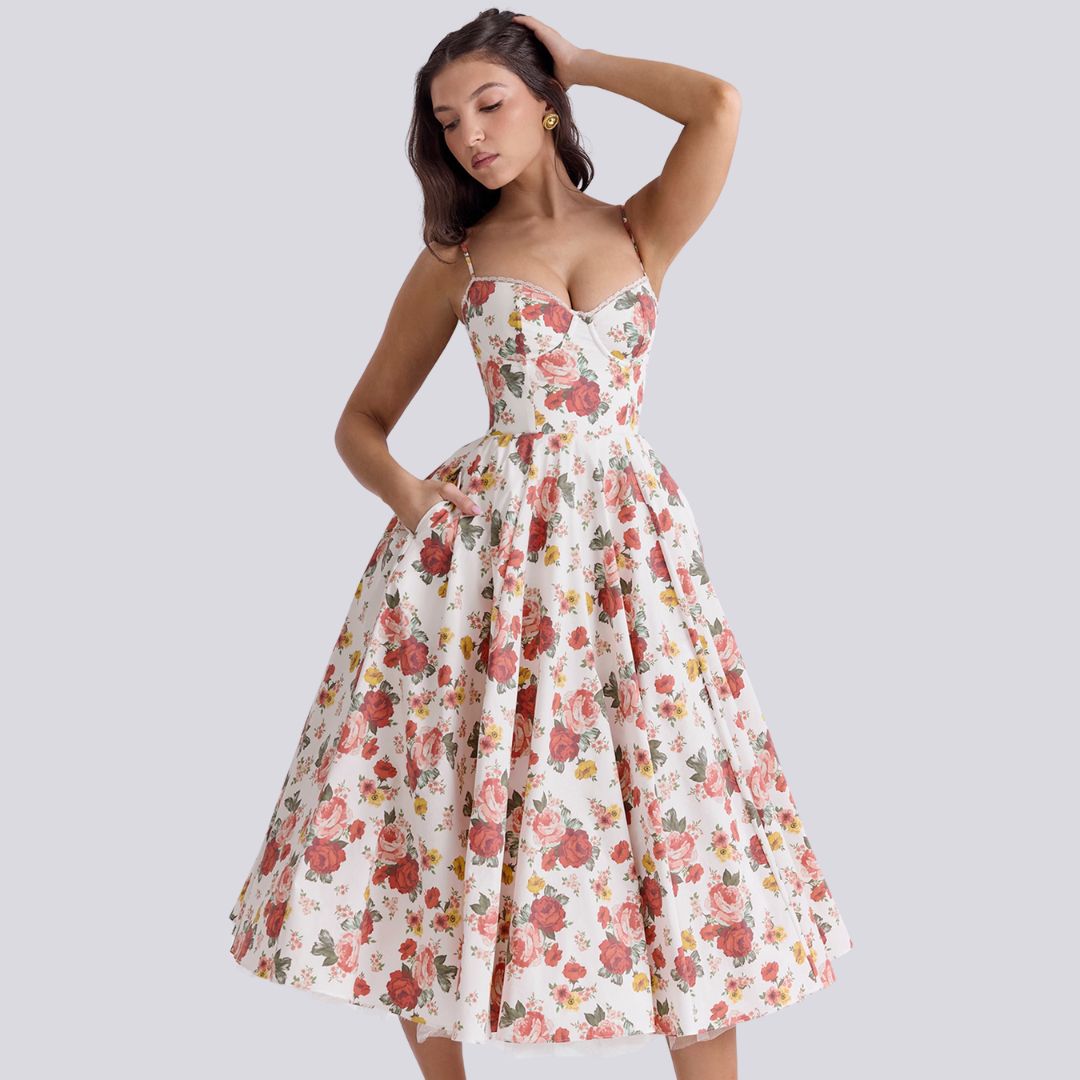 Amandine | Robe Longue Femme Élégante