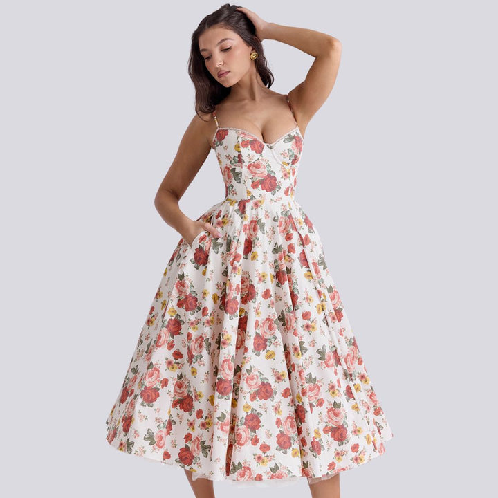 Amandine | Robe Longue Femme Élégante