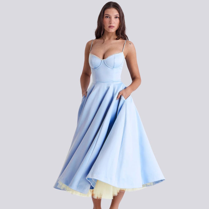 Amandine | Robe Longue Femme Élégante
