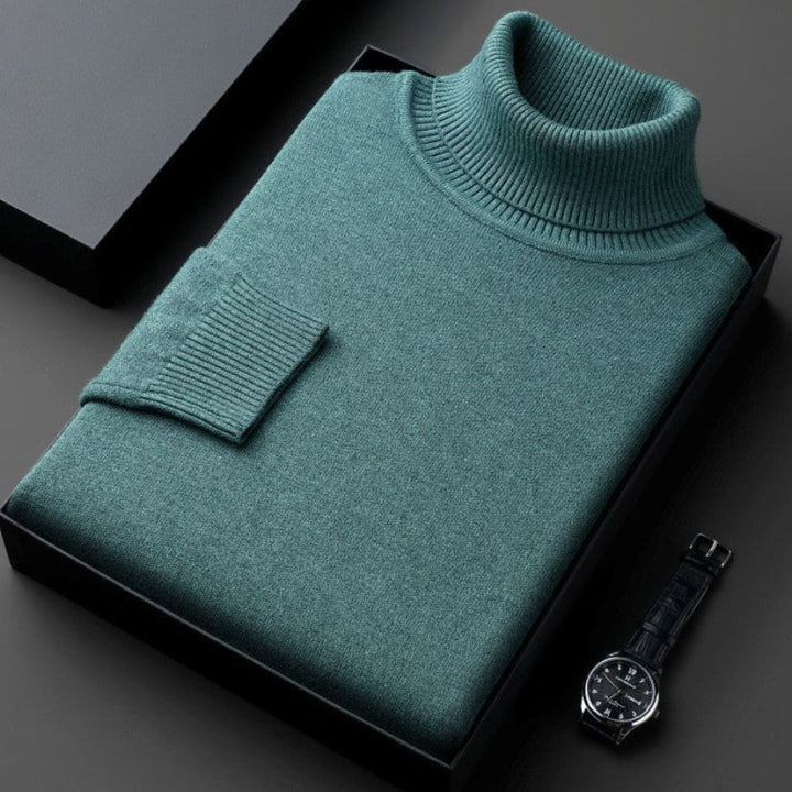 Charles | Pull Col Roulé Homme Ajusté Haut de Gamme