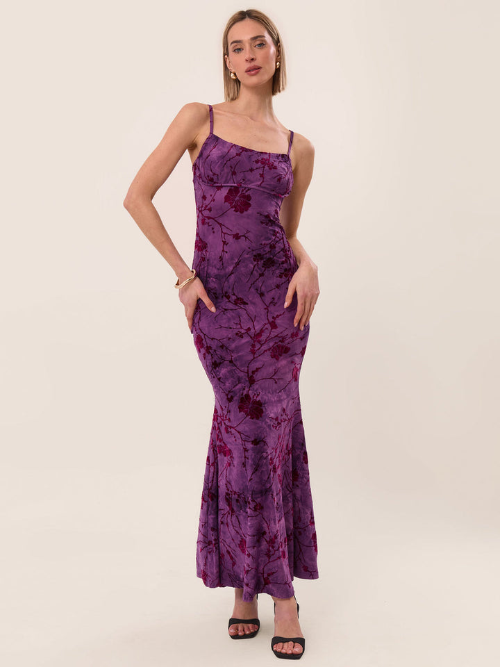 Callié | Robe Longue Femme Satinée Élégante