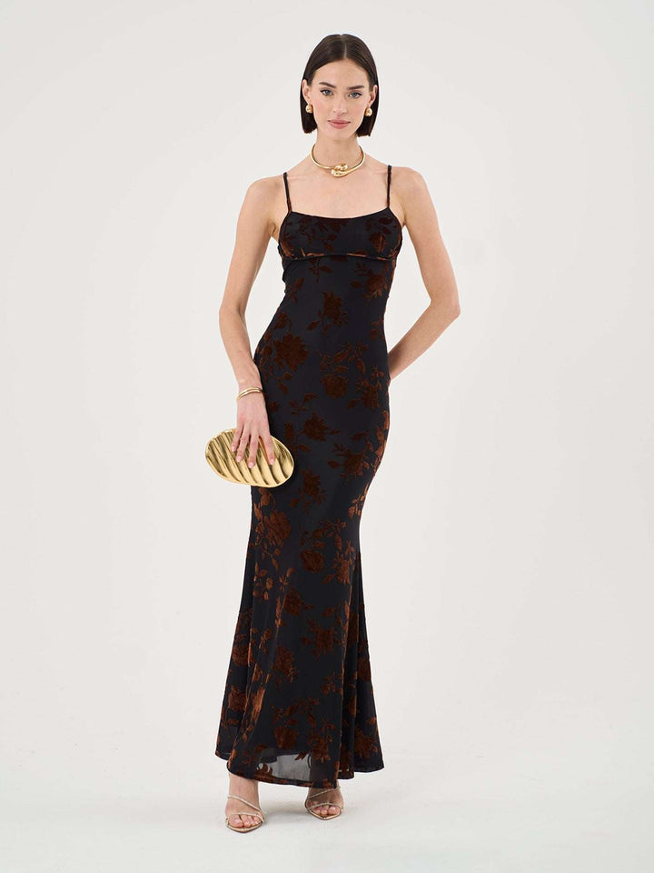 Callié | Robe Longue Femme Satinée Élégante