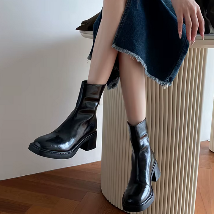 Céleste | Bottines talon bloc pour femme | Élégance