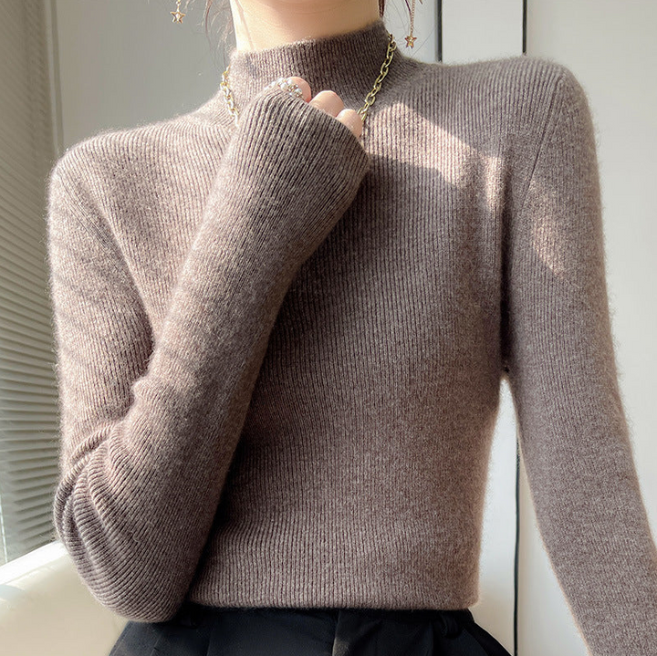 Ella | Pull Femme Col Roulé Élégant en Maille