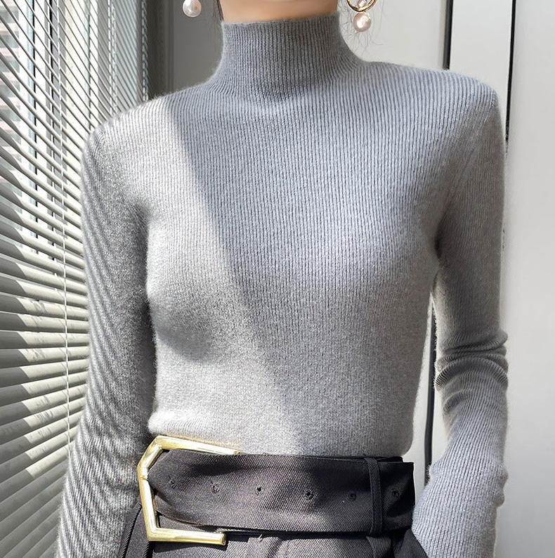 Ella | Pull Femme Col Roulé Élégant en Maille