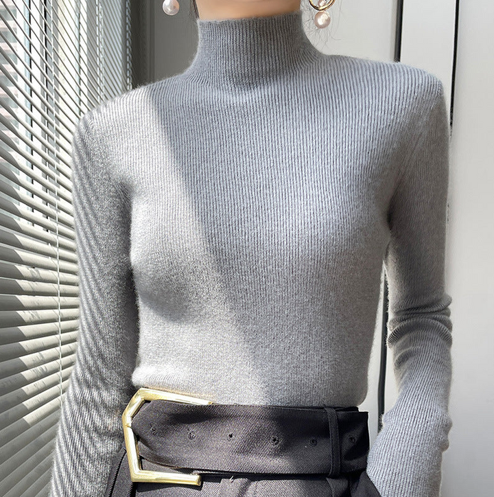 Ella | Pull Femme Col Roulé Élégant en Maille