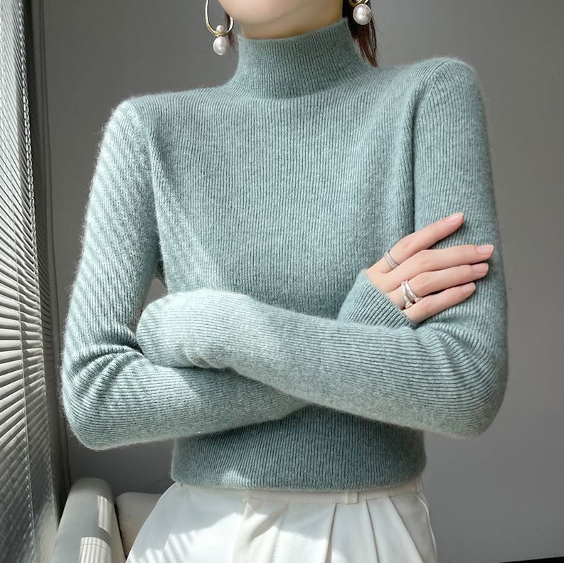 Ella | Pull Femme Col Roulé Élégant en Maille