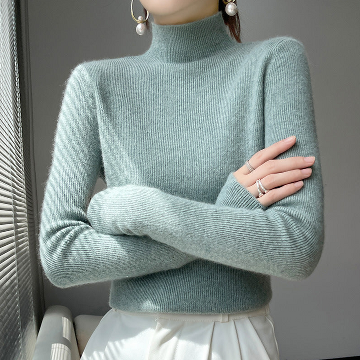 Ella | Pull Femme Col Roulé Élégant en Maille