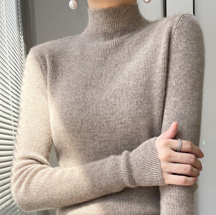 Ella | Pull Femme Col Roulé Élégant en Maille