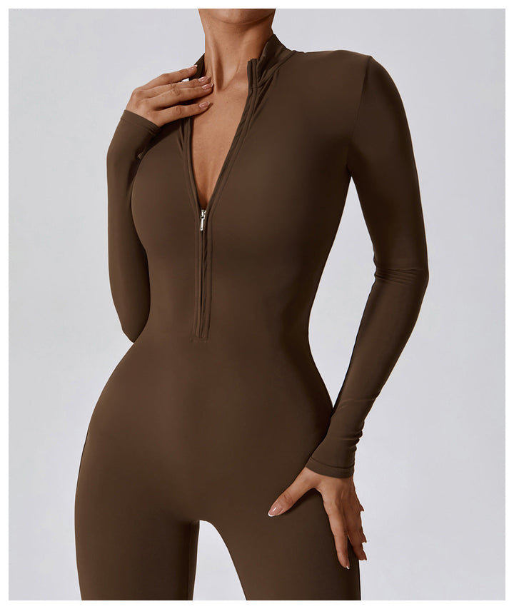 Yanis | Combinaison Femme Sport Zippée Manches Longues