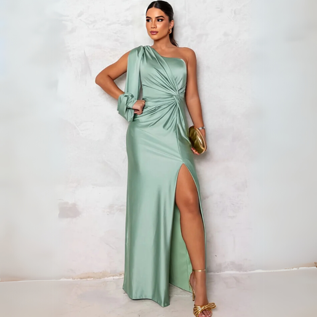 Laetitia | Robe de Soirée Femme Élégante & Fendue