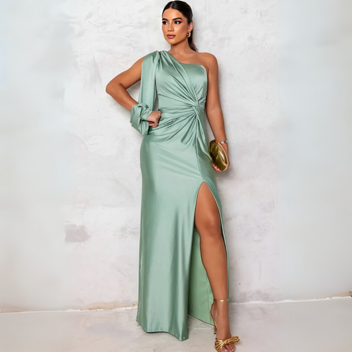 Laetitia | Robe de Soirée Femme Élégante & Fendue