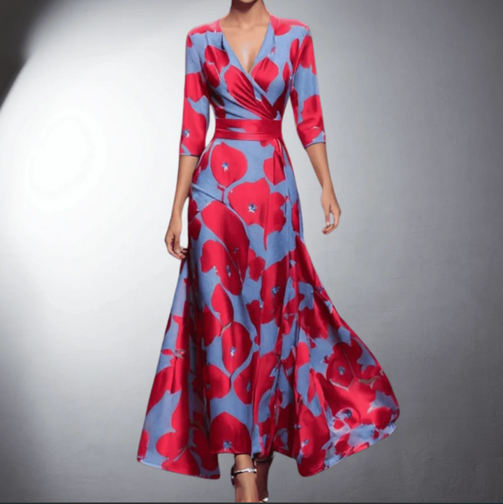 Rose | Robe Femme Fleurie Élégante et Cintrée