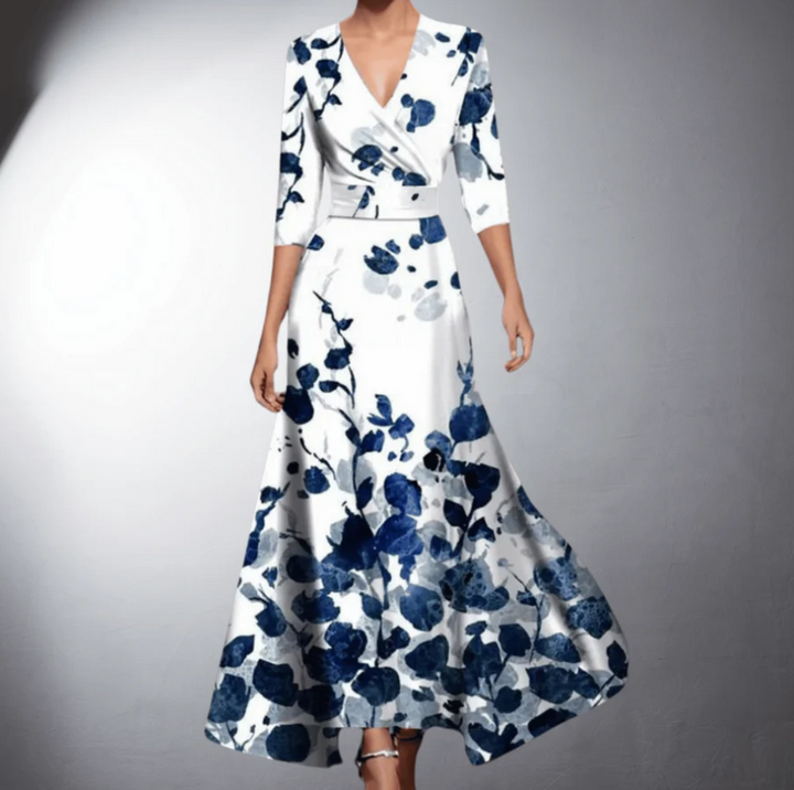 Rose | Robe Femme Fleurie Élégante et Cintrée