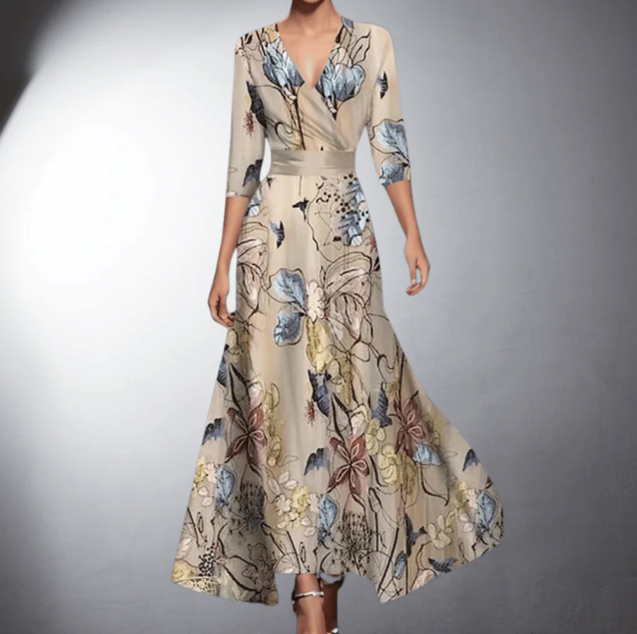 Rose | Robe Femme Fleurie Élégante et Cintrée