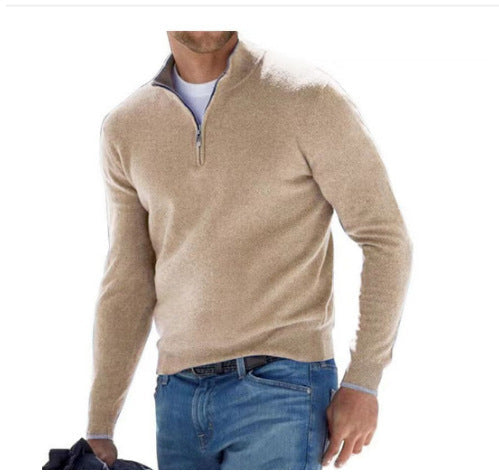 Marc | Pull Homme Demi-Zip Confort et Élégance