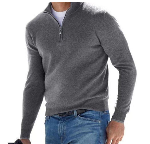 Marc | Pull Homme Demi-Zip Confort et Élégance