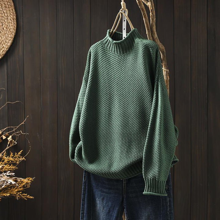 Sandrine | Pull col Roulé Vintage Femme
