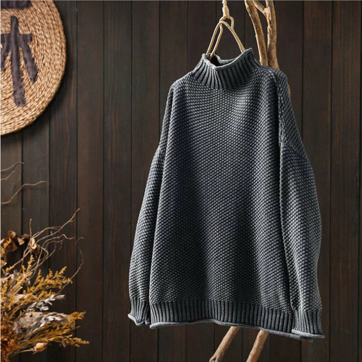 Sandrine | Pull col Roulé Vintage Femme