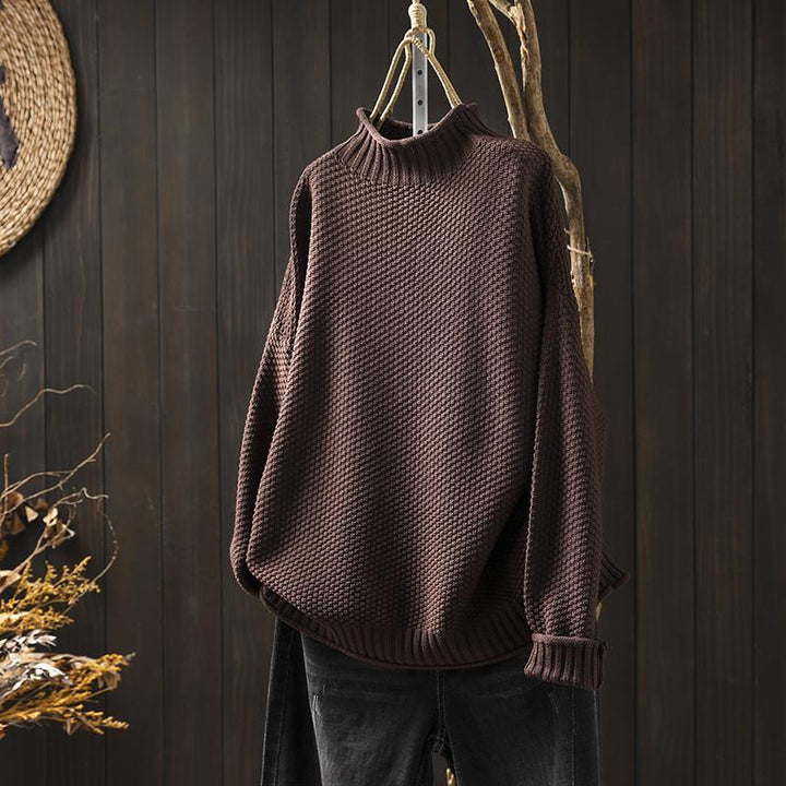 Sandrine | Pull col Roulé Vintage Femme