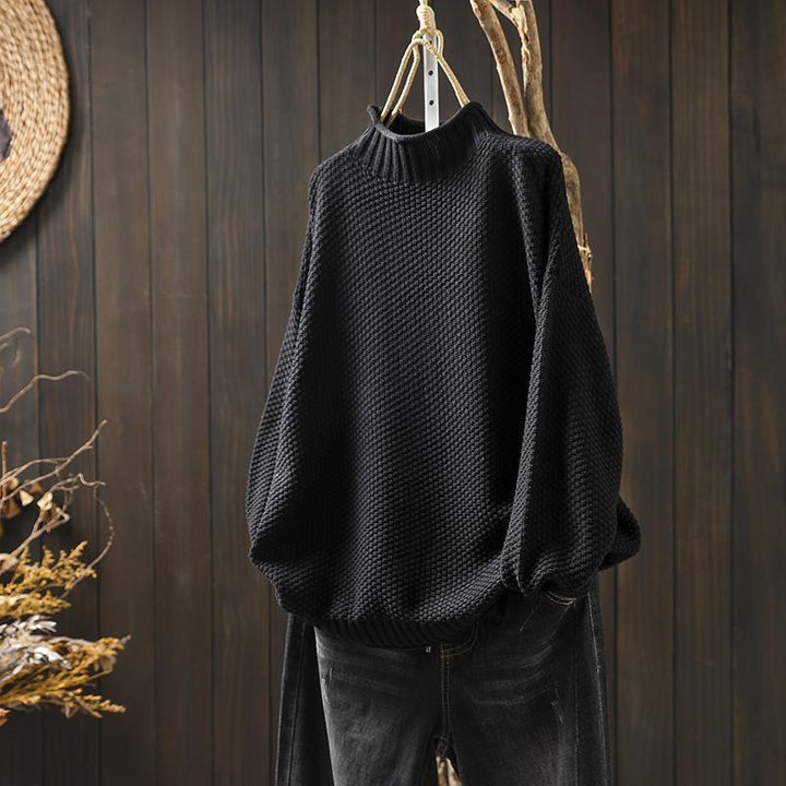 Sandrine | Pull col Roulé Vintage Femme