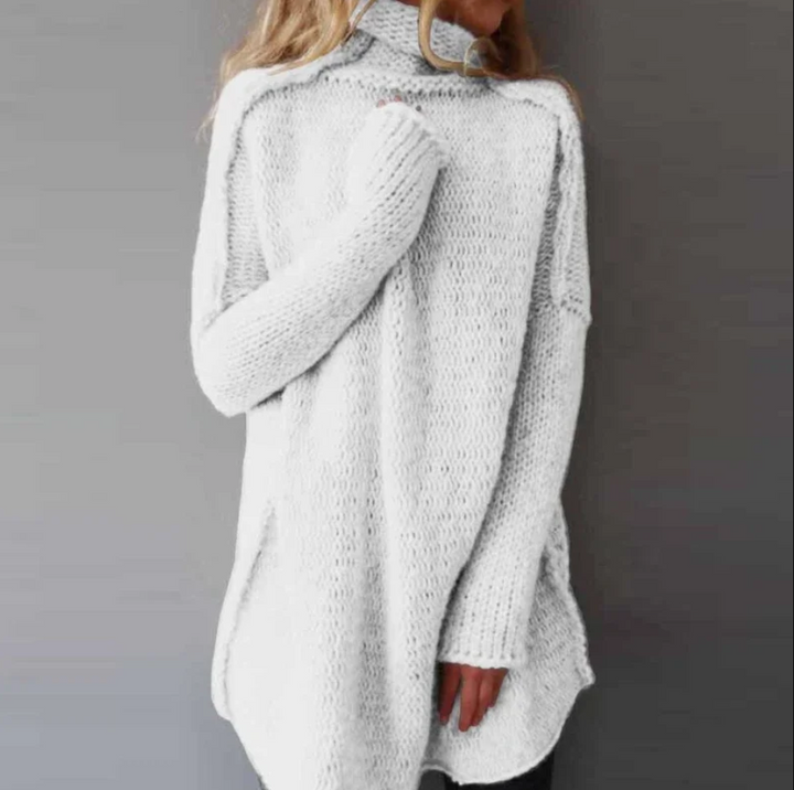 Raya | Pull Femme Oversize Col Roulé Élégant