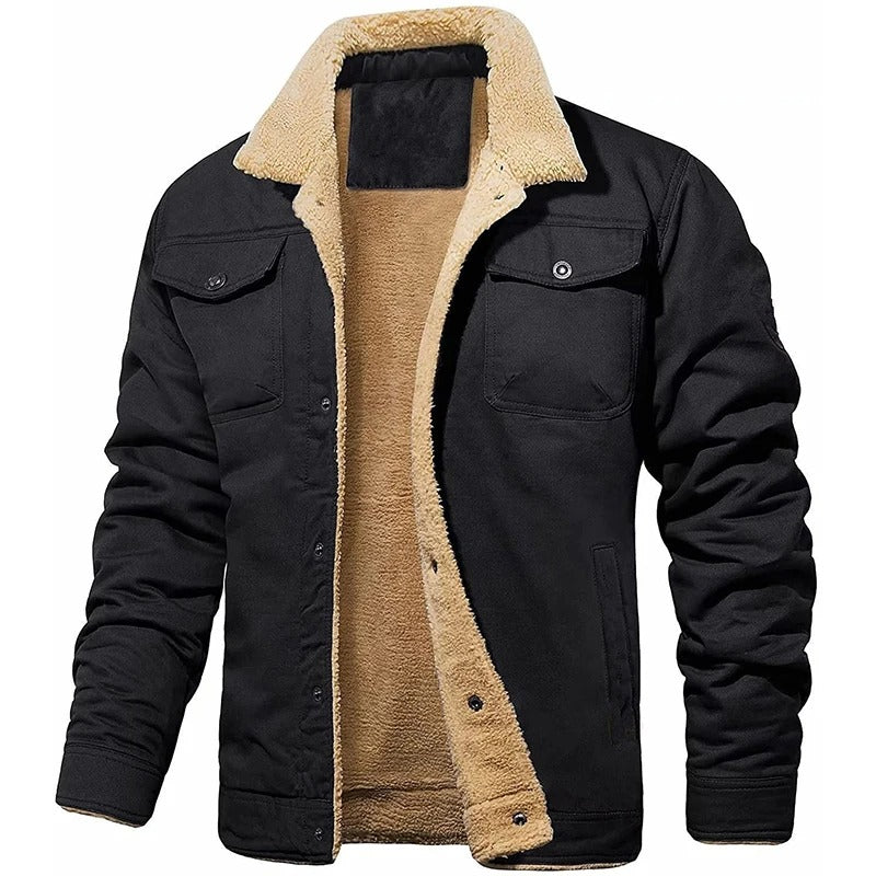 Savio | Veste Homme Doublée Sherpa Hiver Résistante