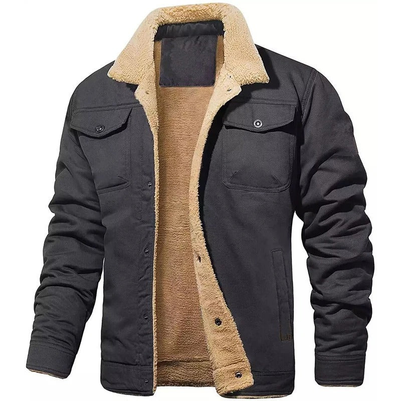 Savio | Veste Homme Doublée Sherpa Hiver Résistante