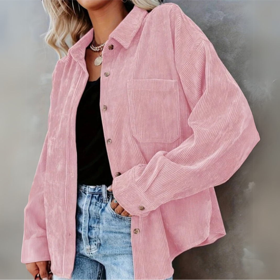 Yasmine | Veste Femme Vintage en Velours Côtelé